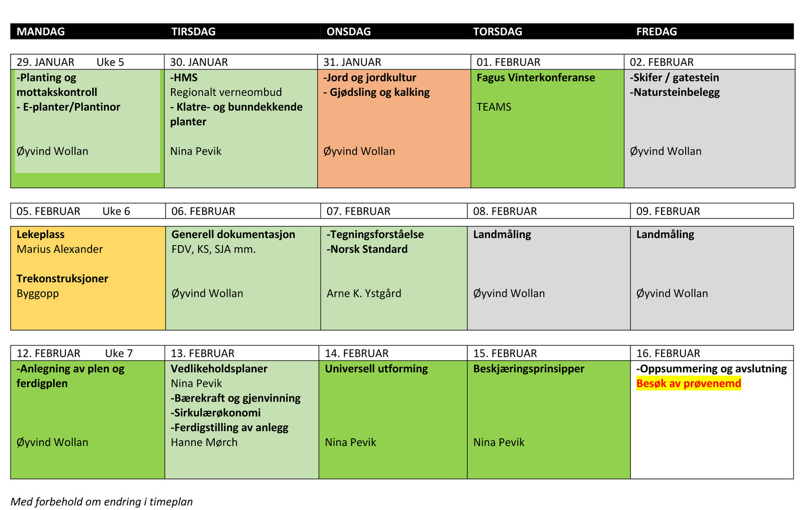 Timeplan Praksiskandidatkurs Lrlingskole 2024 Side 2 001