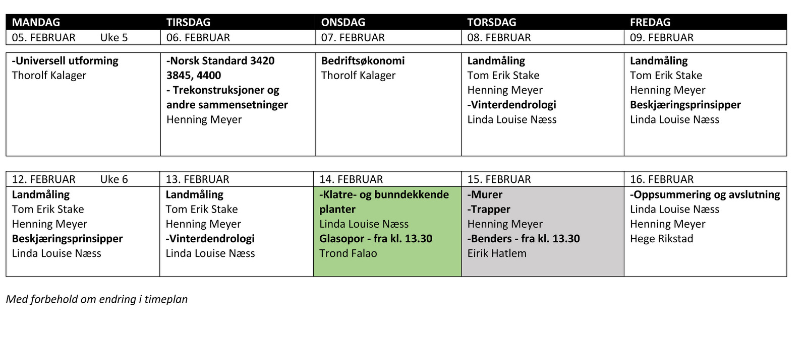 Timeplan Praksiskandidatkurs Lrlingskole Drammen 2024 Side 2